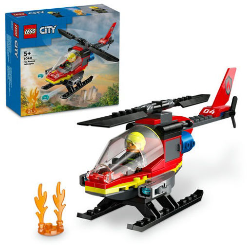 Picture of Lego City 60411 Fire Rescue Helicopter 85 PCS